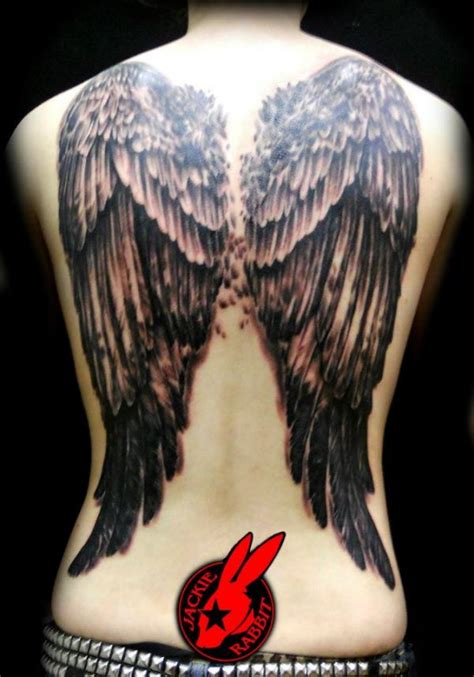 Back tattoos angel wings - Angel Wings Back Dragon Tattoo. Due to its wider and longer space, the back side is used for varieties of designs. You can set up a whole theme or a full scenario in fact a story behind your back. Just like that, Angel Wings Back Dragon tattoo is a fused design that fits perfectly in the back. You can use your design of Angel wings and also ...